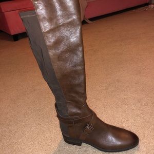 Pearly Wide-Calf Riding Boots